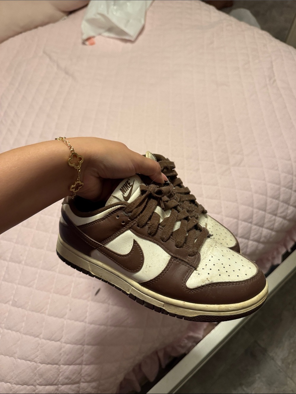 Nike Women’s Brown and White Low-Top Sneakers
